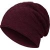 Compagno caldo berretto foderato berretto invernale beanie modello intessuto con soffice fodera interna in pile