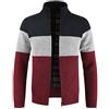 Sliktaa Uomo Cardigan Cappotto invernale foderato in pile caldo maglione cardigan | Zip frontale a costine colletto a costine fodera in caldo pile orlo e polsini filettati per abbigliamento da ufficio