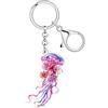 BAMAY Colorato Medusa Portachiavi Auto Anime Gioielli Polpo Portachiavi per Donna Ragazza Regali Estate Charms