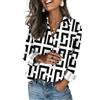 Zeagoo Camicia Donna Elegante Manica Lunga Blusa Scollo a V Floreale Shirts | Tunica Basic Camicetta Casual Classica Camicie con Bottoni S-XXL
