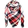 DELEY Retro Tartan Donna a Quadri Avvolgente Scialle Coperta Stola Sciarpa | Stile Scozzese, Autunno Inverno, Lunga, Morbida, Calda, Versatile, Unisex