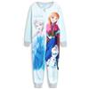 Disney Frozen Tutina Azzurra per Bambine | Pigiama in Micropile con Cerniera con Elsa, Anna e Olaf | Comodo Abbigliamento da casa per la Notte | Pigiama per Bambini per la casa