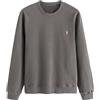 NEXT Uomini Felpa girocollo leggera 100% cotone | Standard, Realizzata in puro cotone, Impreziosita da bordi ricamati e da un piccolo cervo