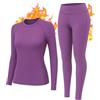 HiZiTi Intimo Termico Donna Tuta Invernale Abbigliamento Termica Completo per Sci | Biancheria Termici Manica Lunga Maglia Termica e Pantaloni Funzionale Rapida Traspirante riscaldante Autunno Inverno