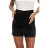 Hocaies Pantaloncini Premaman Corti Pantaloncini Shorts Leggings Pantaloncini da Salotto Gravidanza Corto Pantaloncini Corti da Donna Elastici da Gravidanza per Hot Pants Estivi