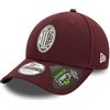 New Era 9Forty - Berretto Repreve AC Milan Maroon, rubino, Taglia unica