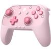 EasySMX S10C Controller per Switch 2 sveglia con un tocco, chat vocale in gioco e motion a 9 assi. Programma i tasti GR/GL, batteria 1000mAh, piastre magnetiche intercambiabili - Rosa