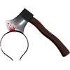 Boolavard Halloween Cerchietto per capelli Horror Sangue Ascia finta Seghe Coltello Fascia gotica Prop Decor