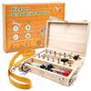 Hiegvor Giochi Montessori 3 Anni, Attrezzi in Legno Bambini, Cacciavite Giocattoli, Giocattoli di Abilità Motorie, Attrezzi in Legno Bambini Montessori Giochi, per Regalo Bambina Bimbo (Montessori C)