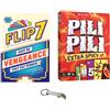 Blumie Shop Set di Flip Seven Sete di Vendetta + Pila Extra Spicy in Francese + 1 Decap Blumie