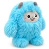 Generisch Yeti - Peluche a forma di pupazzo di neve, 25 cm, morbido peluche da coccolare, simpatico regalo per bambini (blu)