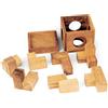 Logica Giochi - Mattoni da Vinci Mini - Rompicapo 3D in Legno Prezioso - 100 Rompicapo in 1 - Diverse Difficoltà - Collezione Leonardo da Vinci