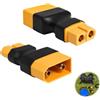SEASJHBAY 2 adattatori di ricarica da Xt90 a Xt60, da maschio Xt90 a femmina Xt60, senza cavo, contatti in rame dorato, alloggiamento in nylon Pa66 per droni, auto Rc, quadricottero, batteria Lipo, connessione