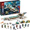 LEGO 71756 NINJAGO Idro-Vascello, Sottomarino Giocattolo per Bambini di 9 Anni con le Minifigure dei Ninja Kai e Nya
