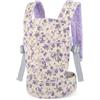 GAGAKU Portabambole in velluto a coste per bambini | Portabambole morbido con spalline regolabili, accessori per bambole per ragazze e bambini, Rose viola