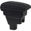 OYHCM Bracciolo centrale per Suzuki SX4 2007-2013,3 USB | Per Suzuki SX4 Bracciolo,2 USB + USB-C,Doppio vano portaoggetti,Coperchio scorrevole,Pelle PU,Installazione senza forare
