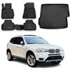 OMAC Tappetini & Vasca Baule Set compatibile con BMW X3 F25 2010-2017 Gomma TPE Nero 5X