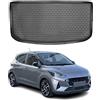 OMAC Tappetino Baule Vasca Baule Compatibile con Hyundai i10 2020-2026 Gomma TPE Nero