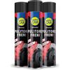 HappyCar Pulitore Freni Spray per Pulizia Auto e Moto 600ml - Detergente Professionale per Dischi, Tamburi e Pinze - Rimuove Grasso, Olio e Polvere - Made in Italy (3 unità)