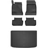 MOTOS Set di tappetini in gomma e tappetini per il bagagliaio per Mercedes-Benz A Classe W176 2012-2018 Migliorare il comfort di viaggio con tappetino antiscivolo auto 3D- tappetini per tutte le stagi