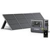 AFERIY Generatore Solare 2400W Con Moduli Solari Da 200W Stazione Di Alimentazione Portatile Da 2048Wh (4800W Di Picco) Batteria Lifepo4 220V-240V Pannello Solare Pieghevole Con Usb Ip65 Per Campeggio
