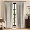 Deconovo Tende 100% Oscuranti per Interni in Lino, 2 Pannelli, 140x280 cm | Termiche Isolanti Caldo e Freddo, 3 Modalità di Installazione, per Camera da Letto, Soggiorno e Porta Finestra, Beige Chiaro