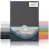 Laleni Lenzuola Culla Neonato - Lenzuola Lettino - Lenzuola Carrozzina Neonato - Coprimaterasso Culla con Angoli Elastici - Coprimaterasso Lettino 100% Cotone 135gsm - Antracite - Culla 40x90cm
