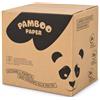 Pamboo Paper Carta Igienica Bamboo | 48 x Rotoli Carta Igienica | 400 Morbidi Strappi | Non Sbiancata | Senza Plastica | Biodegradabile ed Ecologico