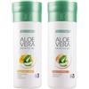 L R LR Aloe Vera - Set di gel da bere con pesca e miele, 2 x 1000 ml