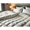 Vico Casa® NUVOLA Piumino letto una piazza e mezzo 200x200cm in piuma d'oca bianca, 4 punti di calore; Anallergico, Fodera in cotone, imbottitura in piumino e piumetta naturale