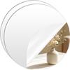 Segus Specchi Adesivi Rotondo, 2 Pezzi 30x30cm Acrilico Specchio Bagno | Senza Foratura, per Bagno, Camera da Letto, Soggiorno, Ingresso, Decorazione Centro del Tavolo, Fai da Te
