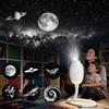 XIHUAN Proiettore Stelle Soffitto, USB Galaxy Projector Night Light Bambini | 2 IN 1 Hd Smart Holographic Luce Notturna Proiettore 6 Film di Proiezione Luminosità Regolabile per Camera da Letto Soffitto