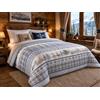 Tex family Trapunta Fiocco Bosco d'Inverno Blu, Piumone Invernale 300 g/m² in Microfibra, Made in Italy - 1 PIAZZA