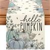 Artscope Runner da Tavolo per Giorno del Ringraziamento 40x240cm, Hello Pumpkin Decorazioni a Tema Autunno per del Tavolo da Pranzo Cucina Feste Fattoria (Zucche Blu)