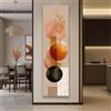 CAOXTART Quadro su tela lungo e stretto in stile boho, arte murale minimalista: stampe su tela verticali moderne per soggiorno, decorazione murale per la casa (30x90 cm/cornice interna)