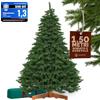 CASARIA Albero di Natale Artificiale 150x90cm | Albero Premium, Artificiale, Finto, Legno Naturale, Rami Densi, PVC Stampato ad Iniezione, Abete Verde, Alberi Natale Finti
