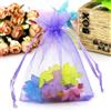 CRSUSUKJ 100 sacchetti in organza, 9 x 12 cm, sacchetti regalo in organza, sacchetti gioielli, sacchetti per matrimoni, sacchetti di lavanda, bomboniere, feste di festa (viola chiaro)