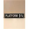 Biopracess PLATFORM 9 3/4 Street/Road Name Sign! Choice of Colors! New Home Decor Cartello stradale 10 x 40 cm