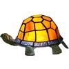 NUODITOS Lampada arancione tartaruga Tiffany da comodino Lampada da tavolo Retro Decor Art Unico Piccola luce notturna Estetico Cute Kids Girls