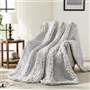 L'AGRATY Coperta lavorata a maglia grossa, morbida coperta in ciniglia 150 x 200 cm, fatta a mano, lavorata a maglia, grande, per divano, letto, decorazione per la casa (matrimoniale, grigio)