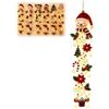 Generic Appendiabiti per porta di Natale incandescente, decorazione natalizia | Display illuminato, pupazzo di neve Babbo Natale, angelo, 6 disegni festivi, display verticale, stile ghirlanda