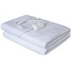 EMPOTEC Termocoperta Elettrica Singola Scalda Letto 150x80cm Bianca 60W in Poliestere Coperta Termica Lavabile 2 Temperature (150x80)