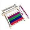 HAOHIZE Telaio per Tessitura in Legno, Kit per Tessitura con Telaio per Maglieria Fai da Te con Filati, Aste, Pettini, Navette, Macchina per Tessitura con Telaio in Legno per