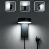 KICAAO Lampada da Parete LED 5W 6000K Girevole 350° Interruttore Cavo 130cm | Non Dimmerabile, per Corridoio, Soggiorno, Camera da Letto e Interni