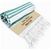 SoNiT home decor SONIT - Telo Mare Verde Marino in Cotone Leggero Antisabbia, Asciugamano Spiaggia Morbido e Salvaspazio, Telo Compatto per Viaggio, Pic Nic e Piscina, Asciugamano Mare Leggero e Assorbente, Unisex