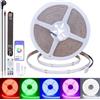 FOSUO RGBW Striscia LED COB Bianco Freddo 6000K 10M 24V CRI 90+ | Sincronizzazione Musicale Multicolore Dimmabile 7840LEDs Larghezza 12mm RGB+6000K Kit per Camera da Letto, Sala Giochi, Feste
