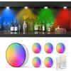 Moman Luci LED Armadio 6 Pezzi, 13 Colori RGB Sottopensile con Telecomando, Dimmerabile, a Batterie, Timer, Illuminazione Cucina, Camera, Scale, Vetrina (T047)