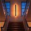 niuniaj 20W/80CM Applique da Parete Interno Moderne LED con Telecomando | 3 Temperature di Colore(3000K/4000K/6000K),Lampada da Parete LED Dimmerabile Nera per Soggiorno Camera da Letto
