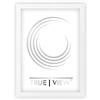 TRUE | VIEW DESIGN TrueView Cornice per Foto 65x95 cm Bianco opaco | Dimensioni a Scelta | Vetro Acrilico | Cornice in Legno per Foto, Immagini e Certificati | Per Studio, Soggiorno e Camera da Letto