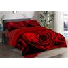 Masters House Biancheria per la Casa Masters House Trapunta Piumone Invernale Matrimoniale Stampa Digitale HD 4K in Microfibra Anallergica, Imbottitura Calda e Morbida, Design Elegante, Made in Italy (Cuore Rosa Rossa)